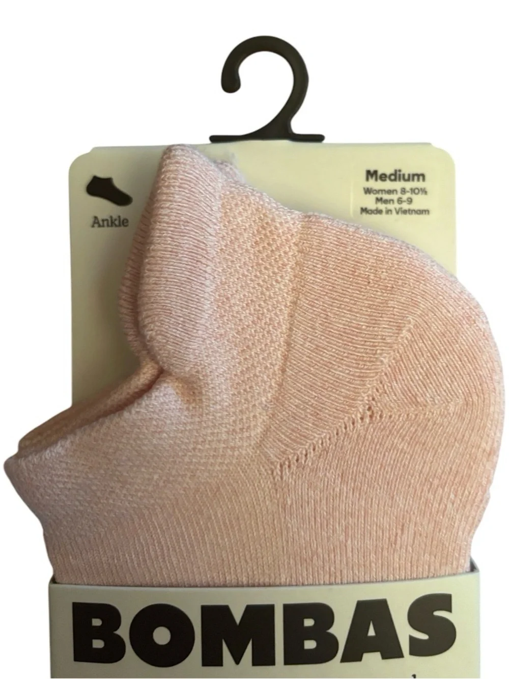 BOMBAS BUNDLE | The Originals Ankle MEDIUM Socks | Arch Support PINK Pairs NWT 2